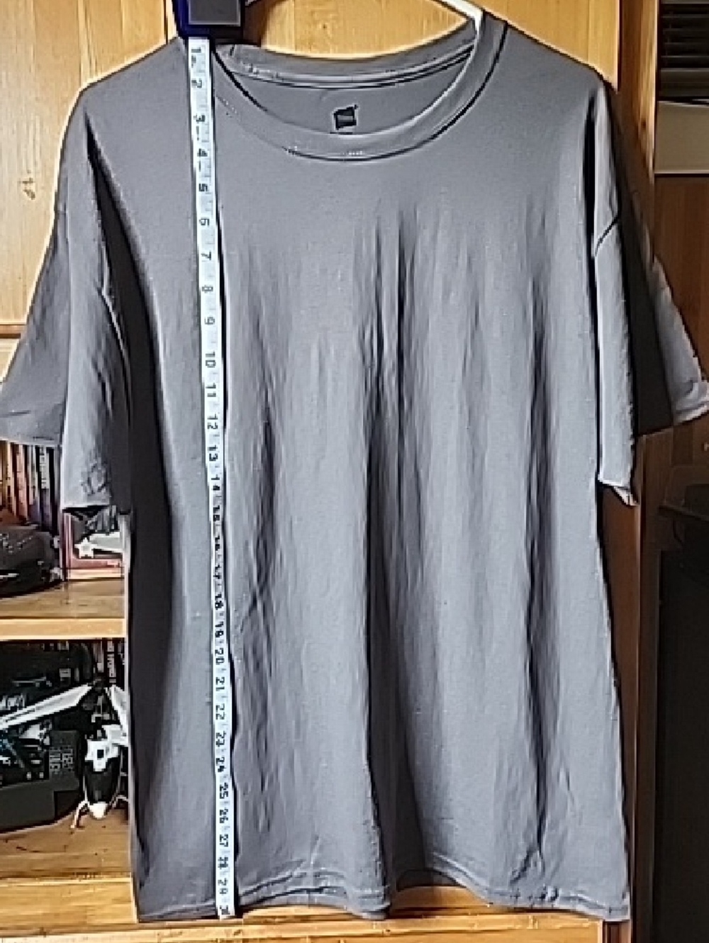 Hanes Men’s Short Sleeve Crewneck T-Shirt in Gray. Sz L - Picture 5 of 6